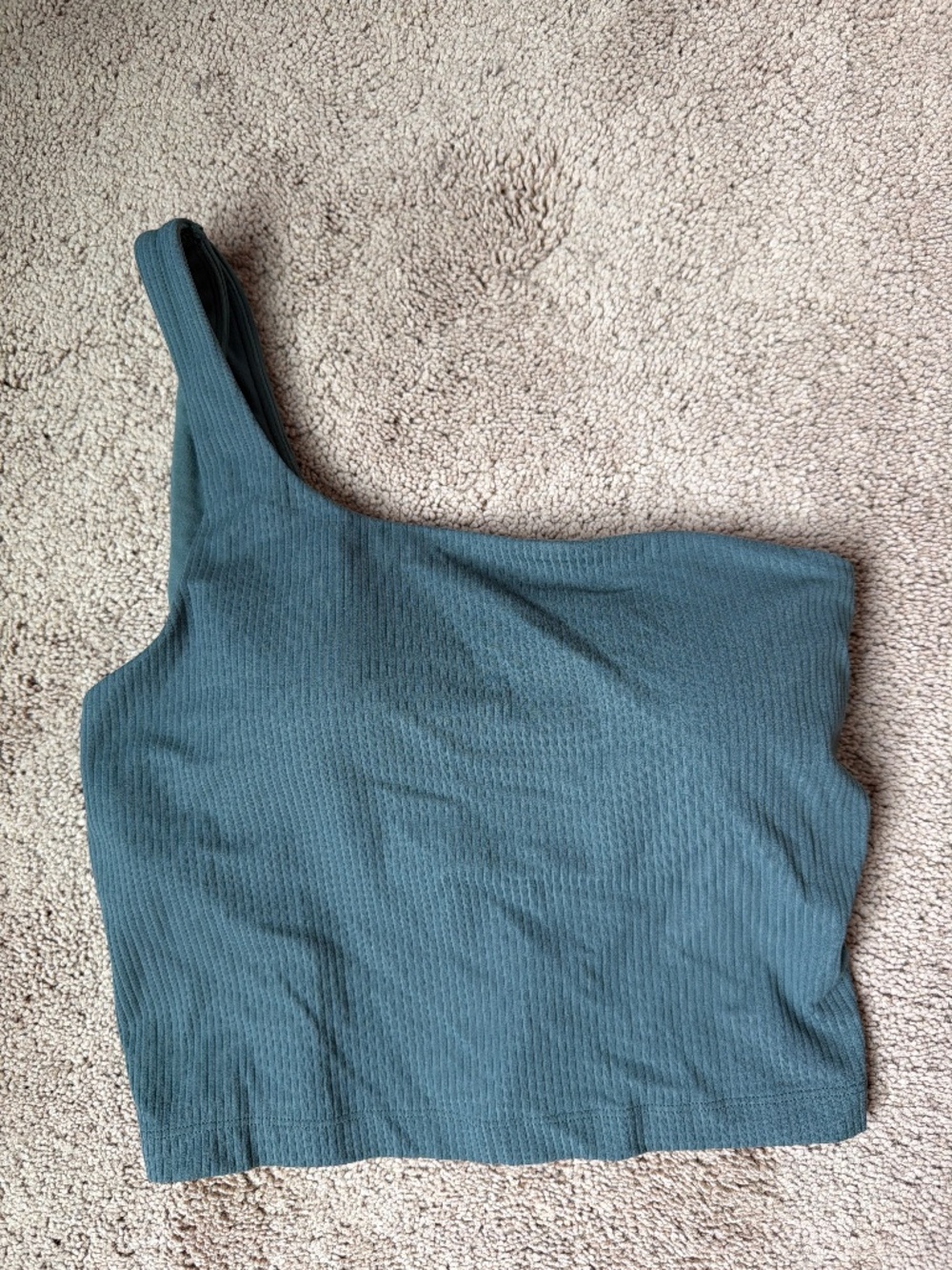 Lululemon green one shoulder (asymmetrical) tank top